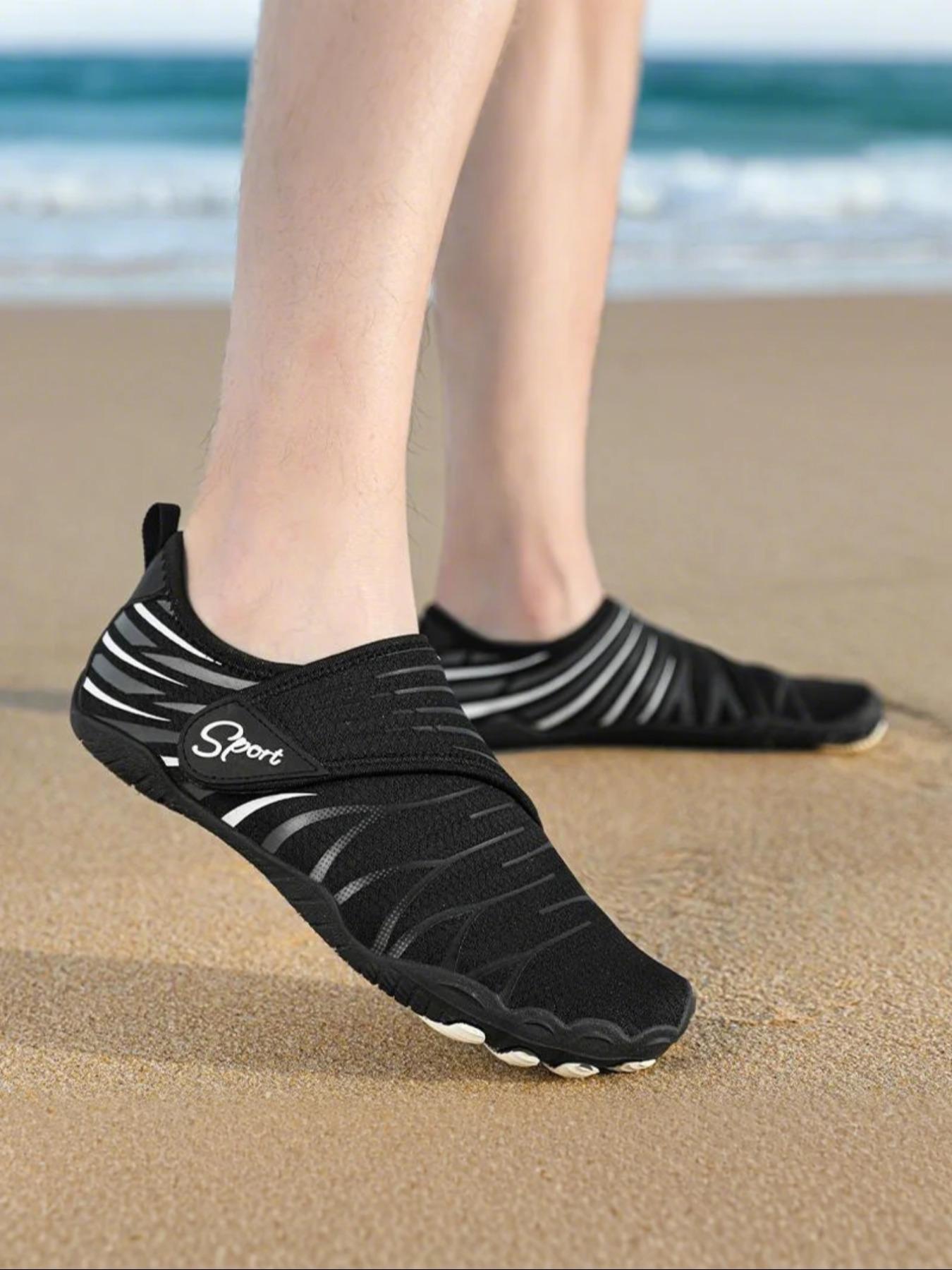 Unisex's Sporty Breathable Lightweight Barefoot Shoes, Quick Drying Water Shoes, Outdoor Beach Shoes for Hiking, Fishing, Swimming