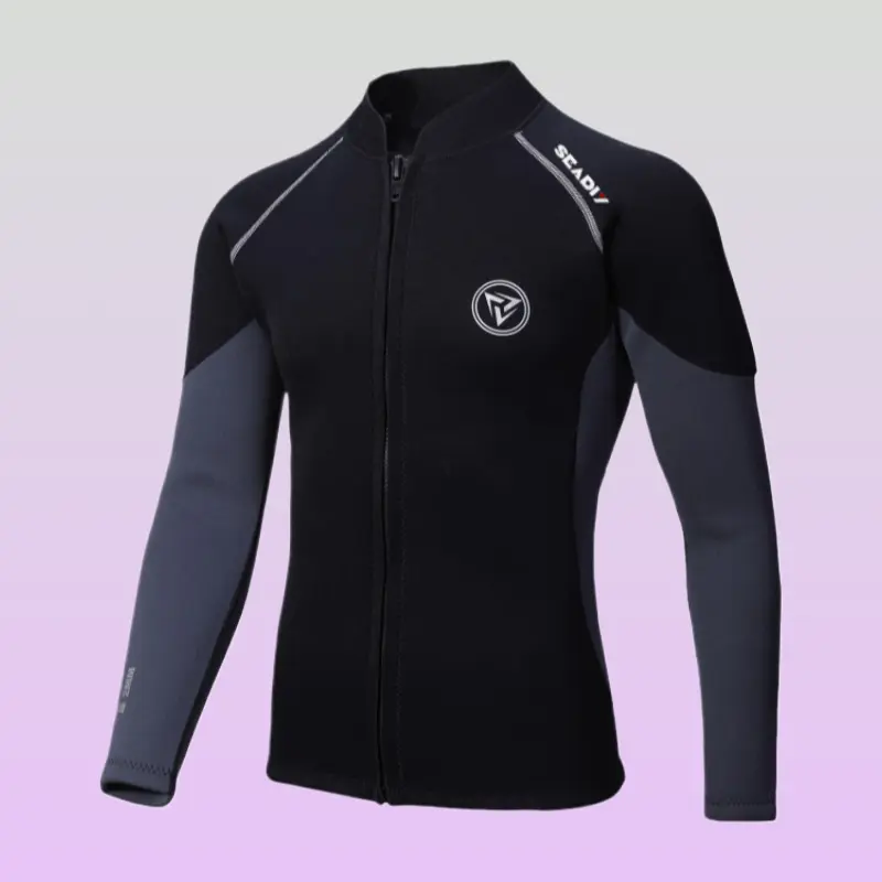 Unisex 3mm Split Top Wetsuit, Thermal Neoprene 2-Piece Suit for Cold Water Diving and Surfing, Quick-Dry with Flexible Motion, Split Top/Bottom, Long Sleeve Tops, Unisex Wear