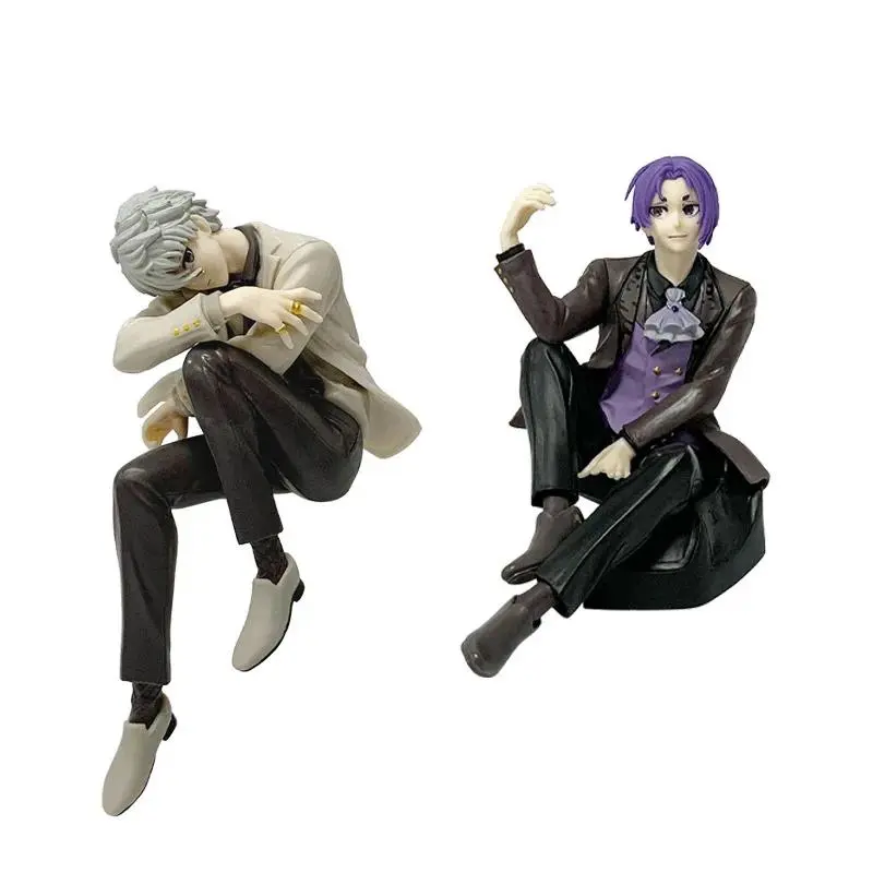 Blue Lock Anime Reo Mikage Seishiro Nagi Sitting Pose Noodle Stopper Figure Model Trendy Toy Decoration Collectible for Fans
