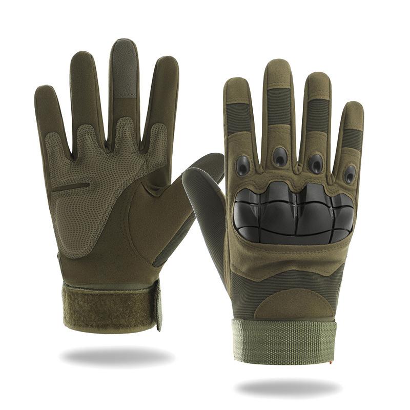 Outdoor sports gloves, tactical gloves, non-slip soft shell protective palm pads, touchscreen combat training gloves for men and women, full-finger and half-finger gloves