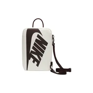 Nike Training Rope Handle Zipper Closure Fabric Shoebox Bag – Unisex Sporty Style in Black