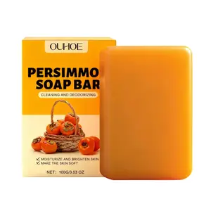 OUHOE Persimmon Fresh Bath Soap Gentle care and nourishment for moisturized skin, cleansing, long-lasting fragrance, hydrating and beautifying soap