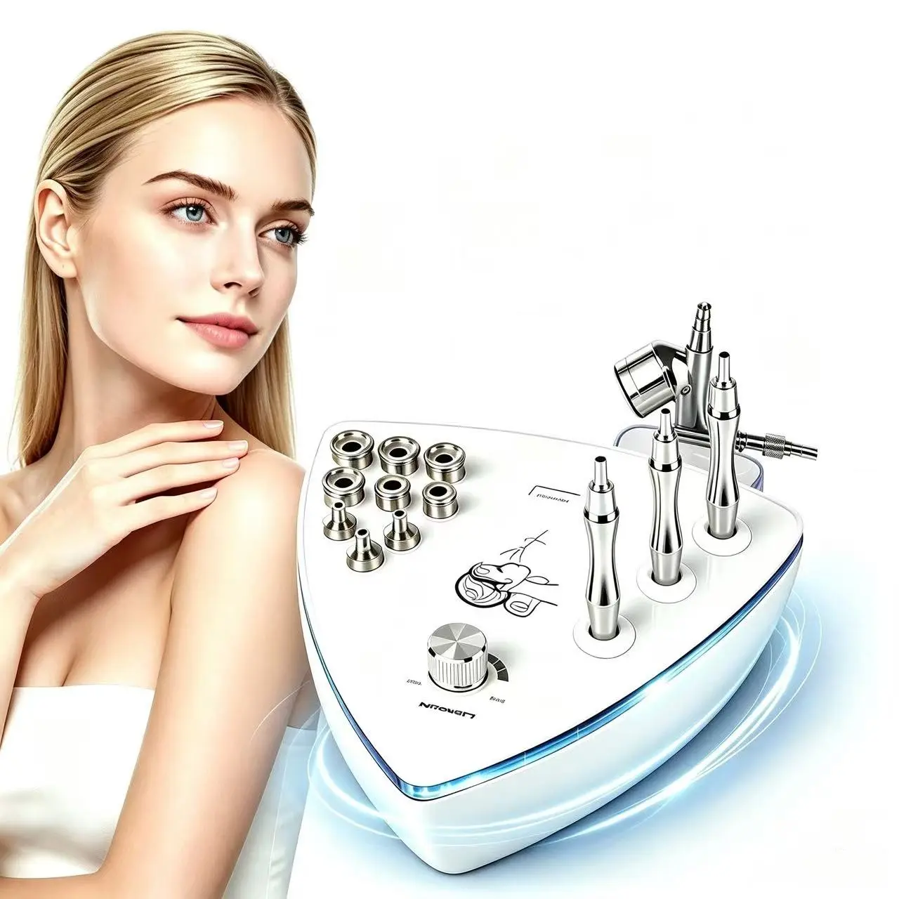 Us Plug Blackhead Cleansing Facial Peeling Spray Device, Skin Tightening Beauty Instrument, Diamond Microcarving Peel Machine