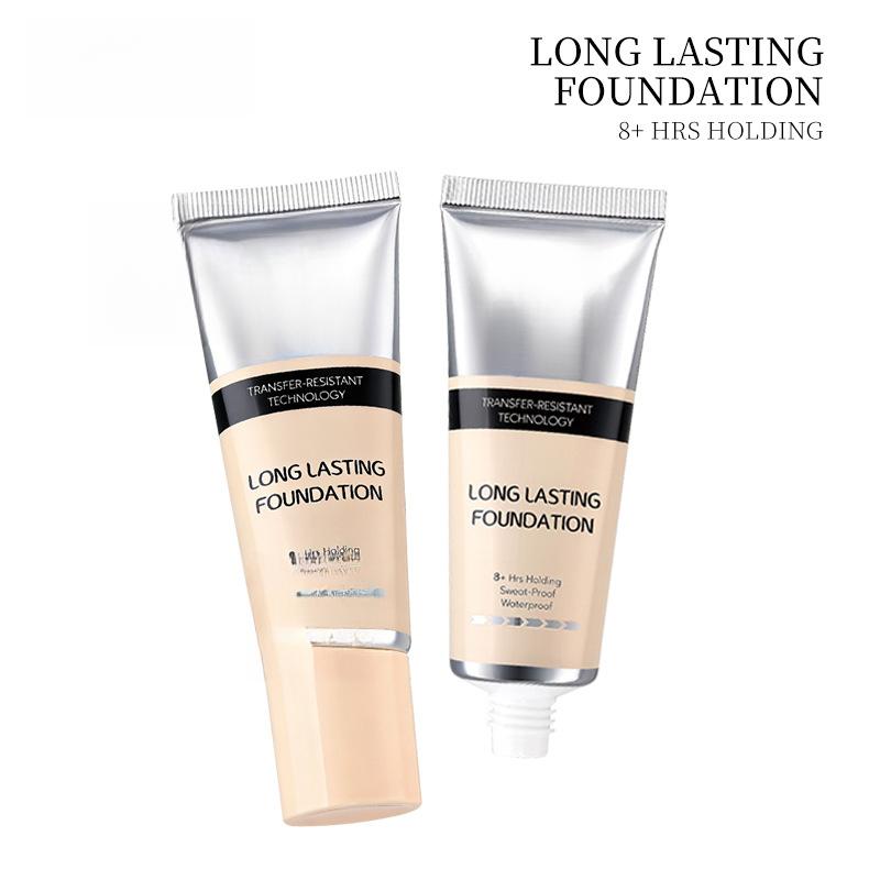 Isolating foundation liquid, long-lasting, non-fading, moisturizing, concealing, oil-controlling base makeup foundation, natural-looking cream for women