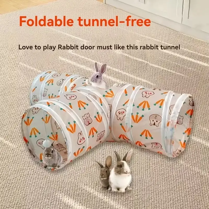 Pet Rabbit Toy Tunnel, Interactive Play Area for Rabbits, Fun & Safe Pet Accessories, Ideal for Indoor & Outdoor Use, Durable Design