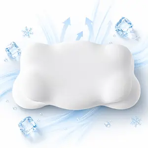 Ergonomic memory foam pillow, dual-height ergonomic cervical pillow, stable cervical support, adjustable dual-height design, suitable for side and back sleepers, contoured orthopedic bed pillow with washable cover