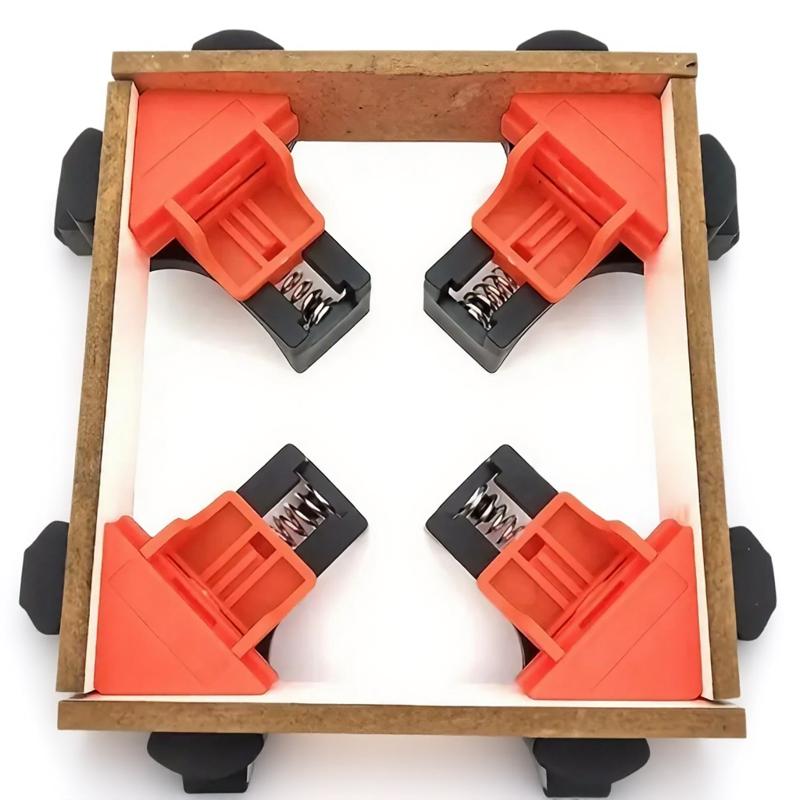 Multi-Function Woodworking Right Angle Clamp Set, Heavy-Duty 90 Degree Positioning Tool for DIY Projects