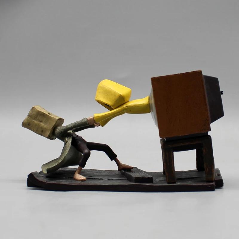 Little Nightmares Ii Anime Game Figure Mono Six Luminous Cartoon Character Pvc Model Desktop Collection Halloween Kids Toy Gifts