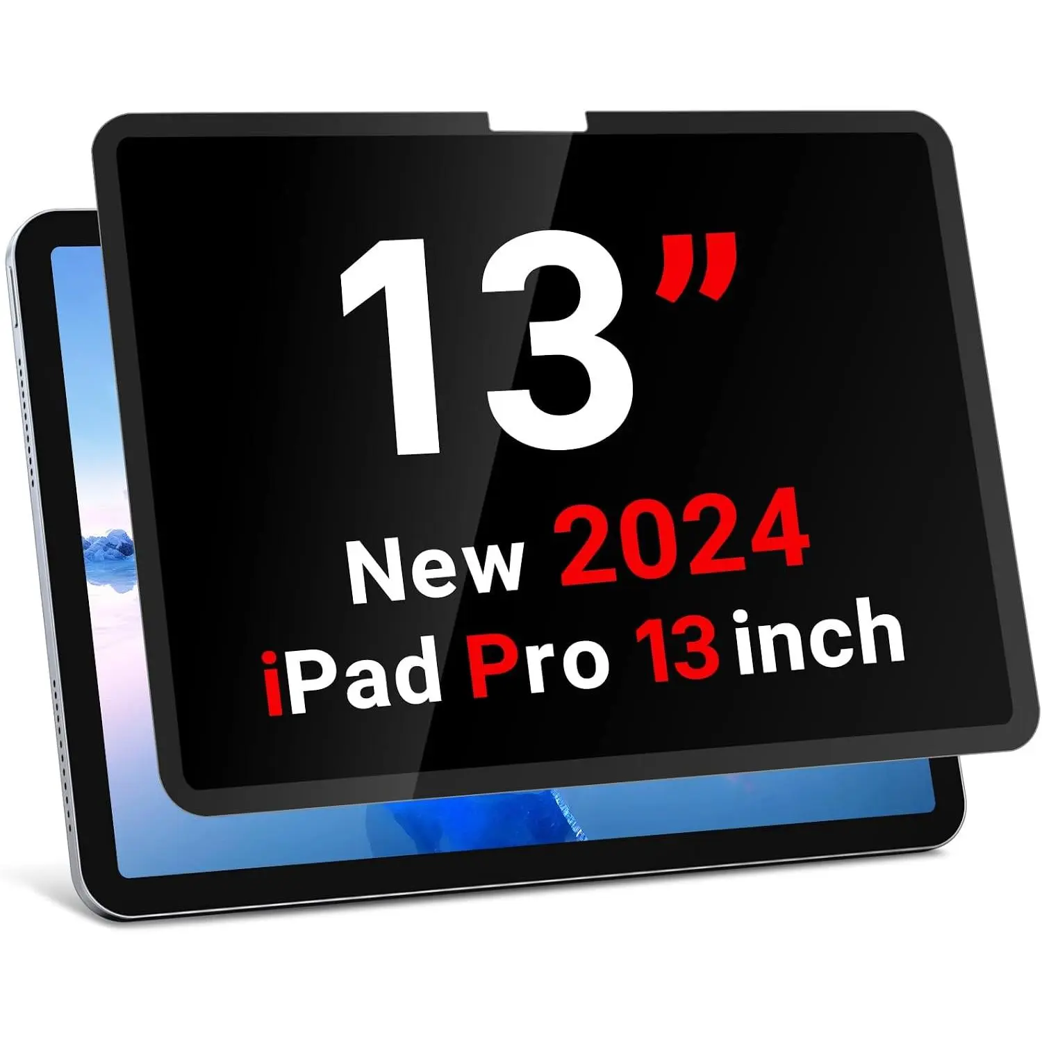 IPad Pro 13 Inch M4  Screen, Removable and  Ipad pro 13 Inch 2024  Screen, 30-  Anti-Spy  Filter, Anti-Glare, Blue Ray Reduction, Matte Finish