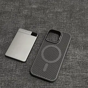 Durable TPU Airway Smartphone Case - Mobile Phone Cover with Heat Dissipation, Hollow Back, Adjustable Lens Frame, Shockproof Protection, Stand for 12-16 Model Cellphones, Casing & Accessories