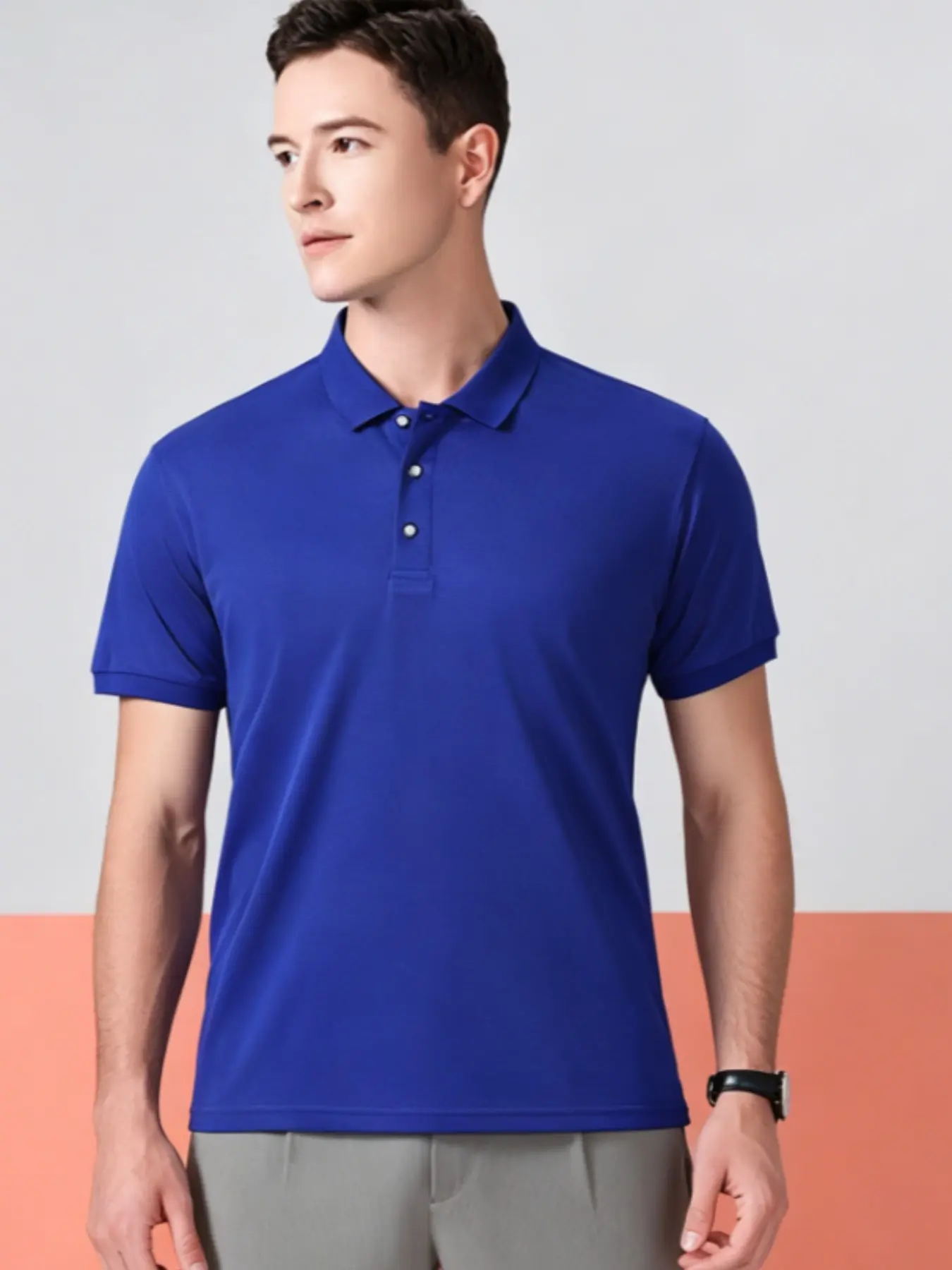 Unisex Versatile Classic Short Polo Shirt, Perfect for Daily Wear, Simple Collar Design, One Piece for Multiple, Ideal for Commuting and Casual Use