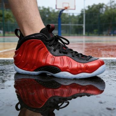 New Vintage Red Foam Style Basketball Sneakers | All-Day Comfort Casual Shoes for Men US7-US13