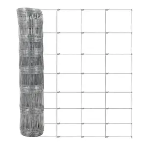 Garvee 4x328FT Cattle Farm Fence, 12-Gauge Steel Construction,  Durable Woven Wire Fencing with Hinge Knot for Cattle,  Versatile Multi-Animal Containment Solution ,for Cattle, Goats & Sheep, Hog