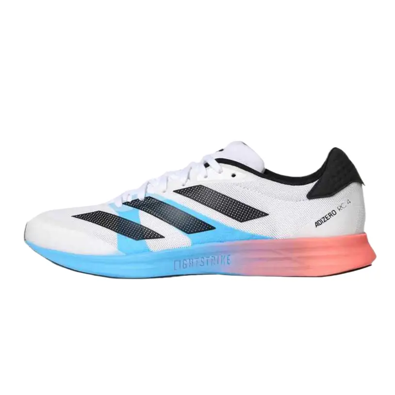 adidas Adizero Rc 4 Color Block Round Toe Comfortable Fabric Low Top Running Shoes KH7327