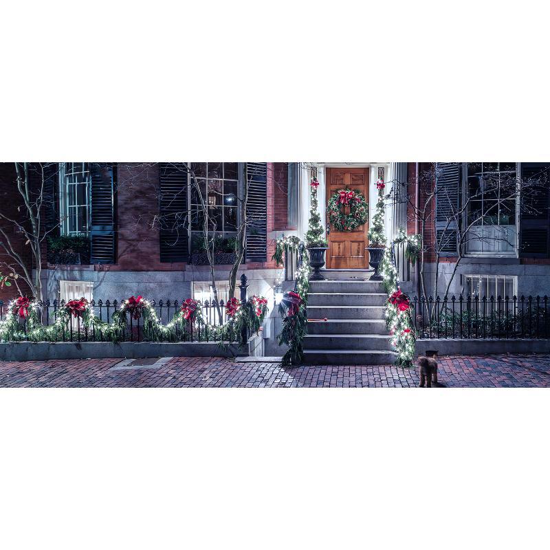 2 Pack Solar String Lights Outdoor Waterproof, Each 33FT 100 LED Outdoor, 8 Modes White Fairy Light for Outside Yard Tree Patio Garden Wedding Christmas Decorations