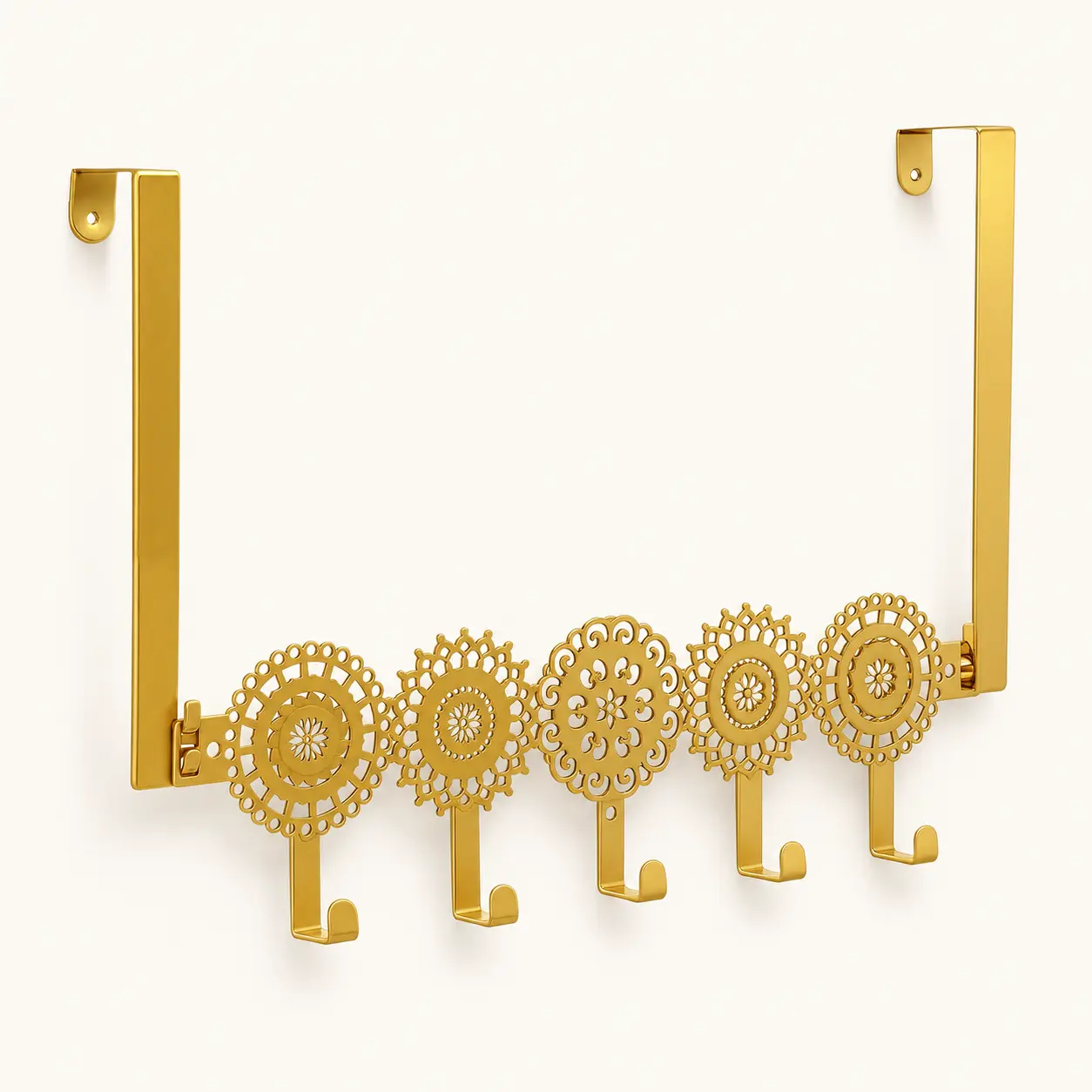 Gold Boho Over The Door Hooks, 5 Hook Door Hanger Organizer Wall Mount Towel Holder for Bedroom, Bathroom, Hats, Clothes, Farmhouse Decor,Advent,Calendar,Pink,Handwritten,Christmas,Thank,Kraft,industrial,mail,flash,living,heat,home,display,card,tra,s,mode