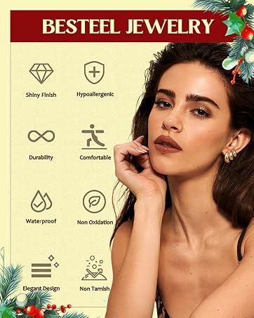 Besteel 4Pcs Bolo Tie for Men Western Cowboy Natural Tiger Eye Leather Necktie Halloween Costume Accessories for Men Women Belt Buckle Necklace Gothic Vintage Dragonfly Adjustable Star Necklace