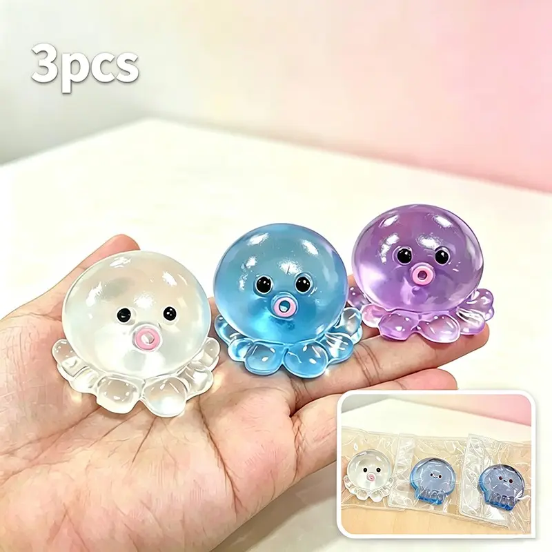 Taba Squishy Jellyfish, a Cute Sensory Fidget Toy Designed to Relieve Stress And Anxiety. It'S a Fun Desk Accessory That Quickly Rebounds, Making It an Enjoyable Pinching Toy, Perfect for Holiday And Birthday Gifts
