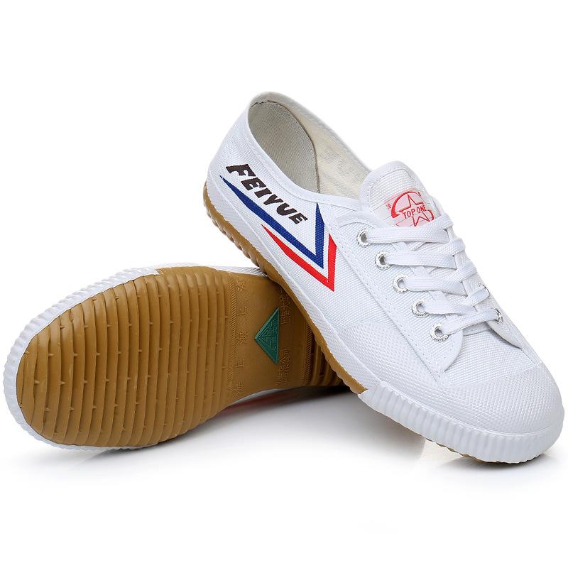 Feiyue field shoes, canvas training shoes, practice shoes, running white sneakers, gymnastics shoes, sports examination shoes for men