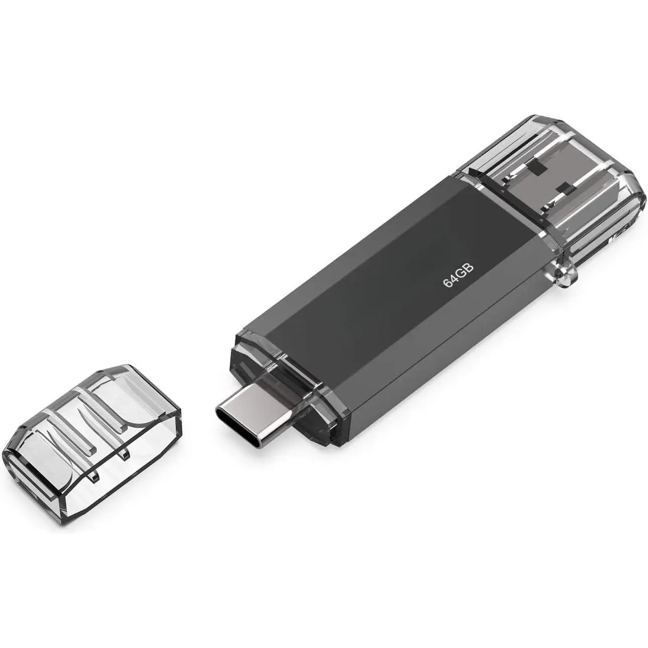 64GB Type C Flash Drive 2 in 1 OTG USB 3.0 + USB C Memory Stick with   Type C Thumb Drive Photo Stick Jump Drive for Android Smartphones, Computers, MacBook, Tablets, PC