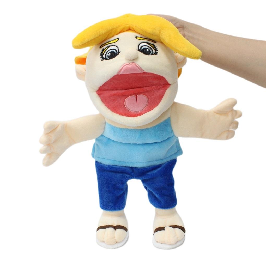 Hot new 30/50cm Jeffy Hand Puppet Plush Children Soft Doll Talk Show Party Props Christmas Doll Plush Toys Puppet Kids Gift