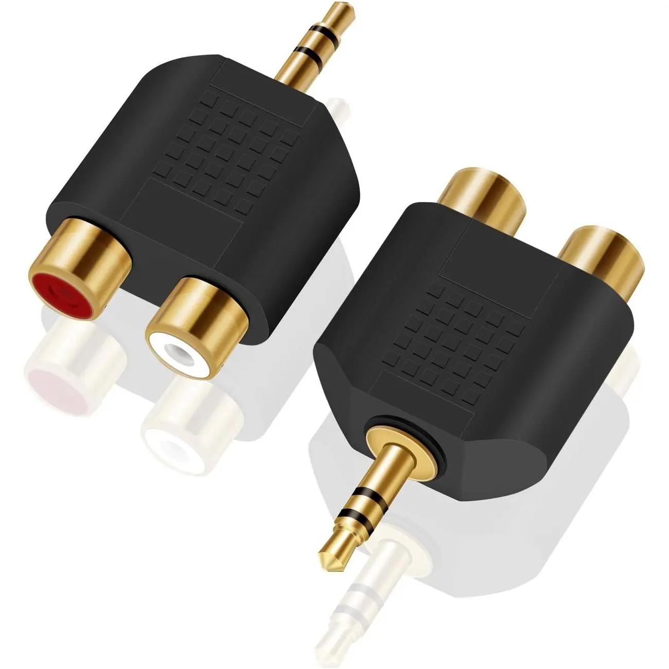 3.5 mm TRS to   F (2-Pack), 3.5mm Stereo Male to   Female Audio Breakout Adapter