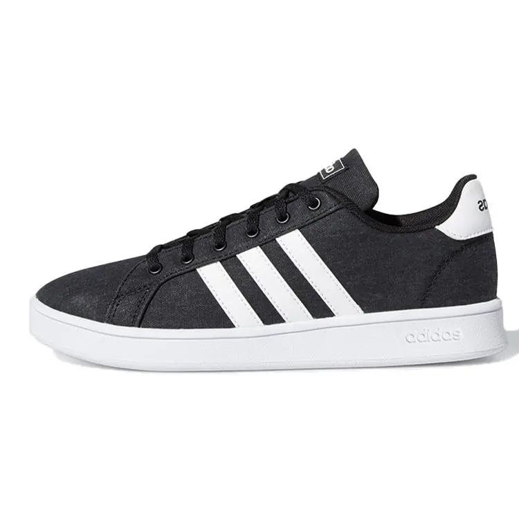 adidas Neo Grand Court Synthetic Leather Canvas Comfortable Versatile Breathable Low-Top Skate Shoes EG1517