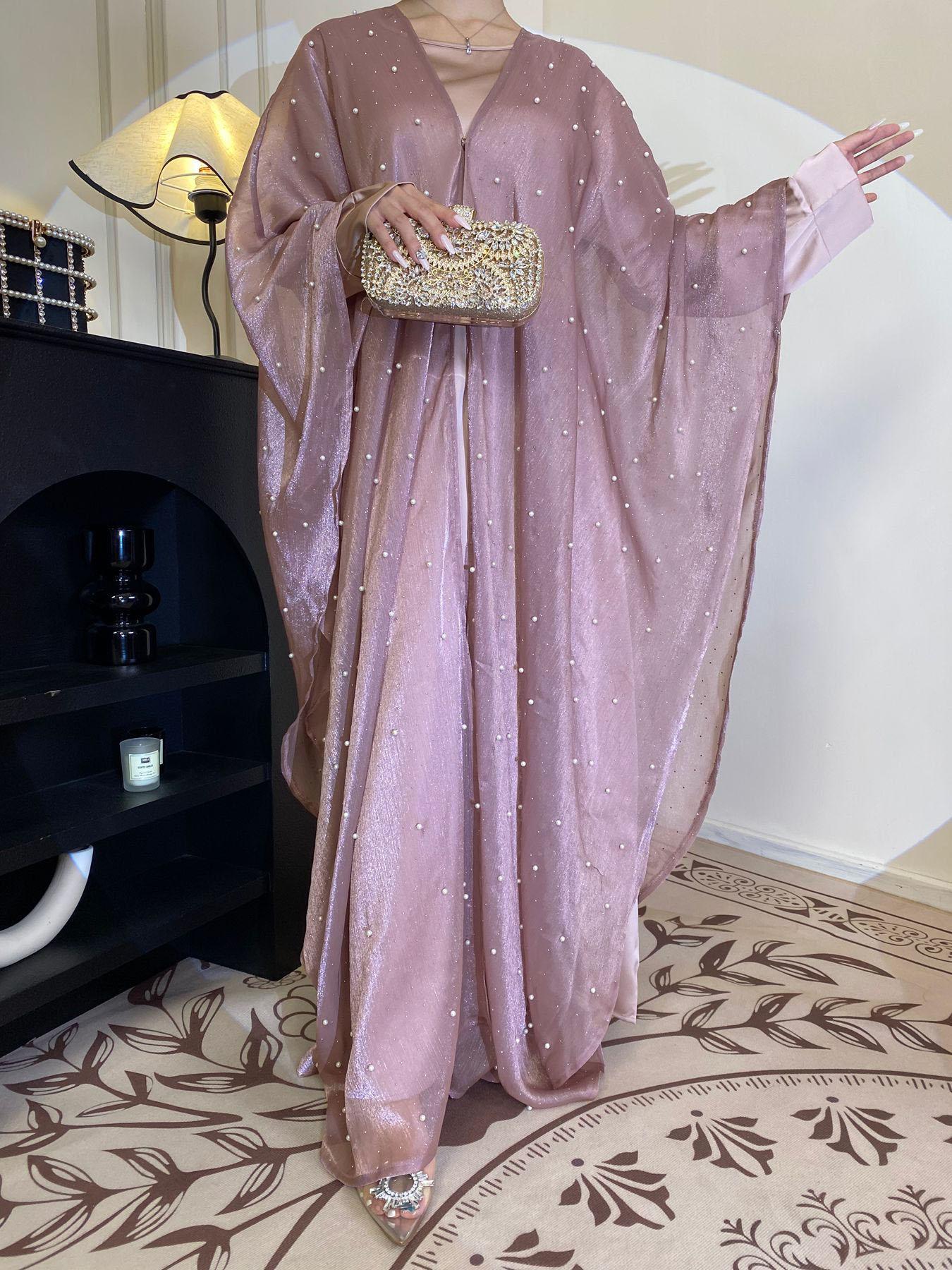 Women's Abaya & Dress Set, Abaya Hijab Set, Modest Fashion Casual Two-piece Outfits for Daily Outdoor Wear, Modesty Modern Women's Maxi Islamic Muslim Clothing for All Seasons, Modestfashion