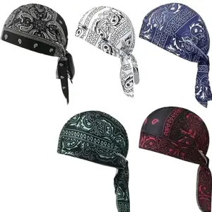 5Pcs Cooling Head Wraps, Stretch Pirate Style Helmet Liners. Breathable & sweat-absorbent, soft and easy to clean. Multi-functional head gear for athletes and outdoor lovers, perfect for motorcycling, hiking and daily activities.