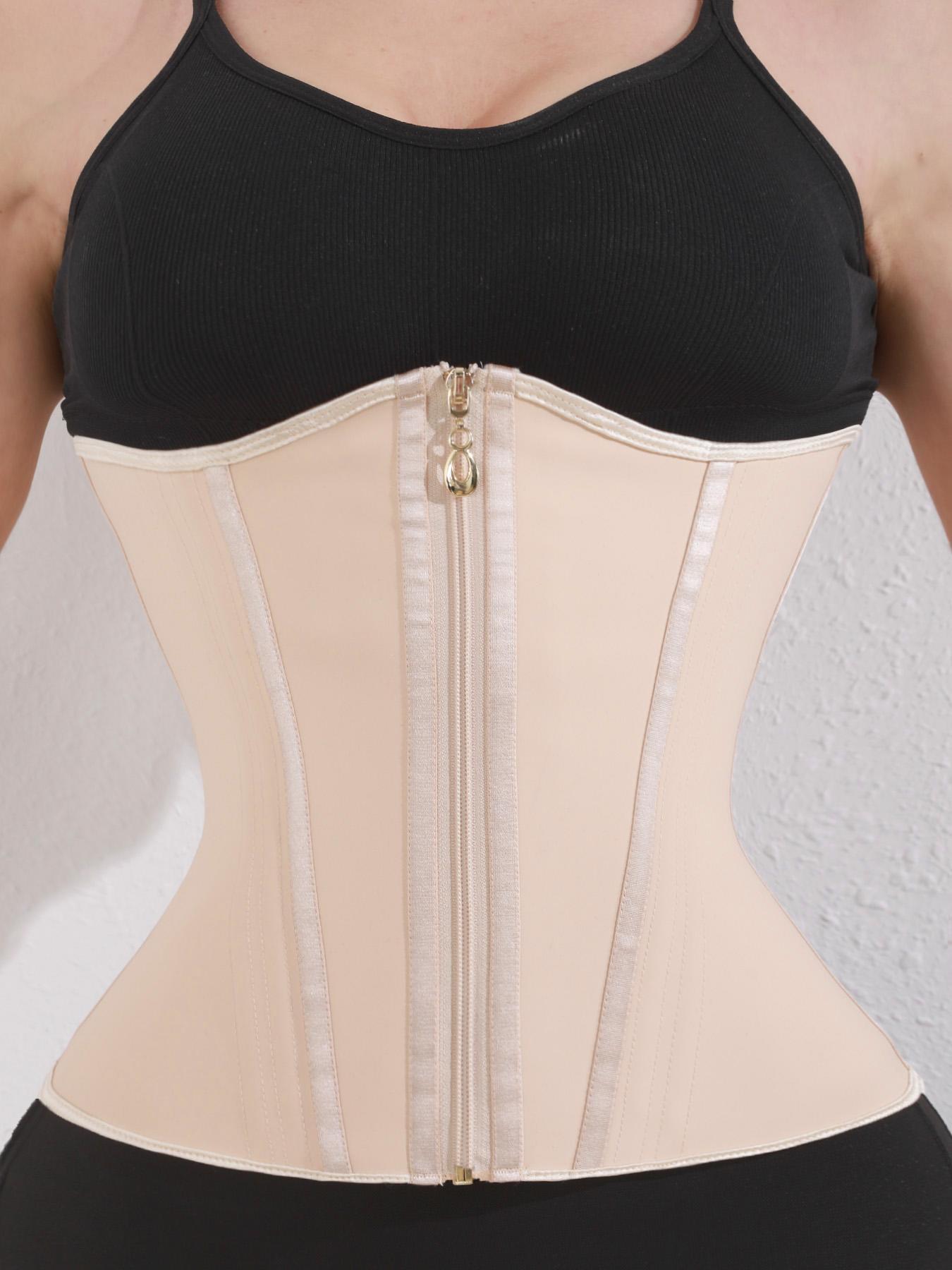Women's Solid Zipper Front Waist Trainer, High Stretch Tummy Control Shaper, Tummy Tuck Shaper for Postpartum Recovery, High Waisted Shapewear, High Compression Shapewear, Women's Shapewear for Daily Wear, High Waist Shaping, Shapewear Body Sculpting