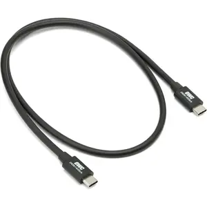 28-Inch Thunderbolt 4 and USB-C Cable with 40 GBPS Data Transfer 240W Power Charging and 8K Video Capability Black