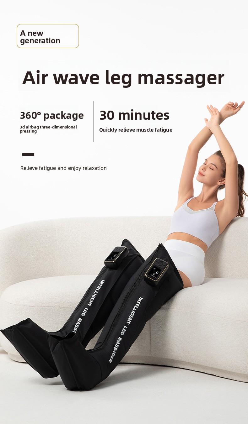 Wearable Air Wave Leg Massager, Kneading Foot Pressure Massager, Foot Therapy Machine, Leg Sleeve Airbag Leg Beauty Device