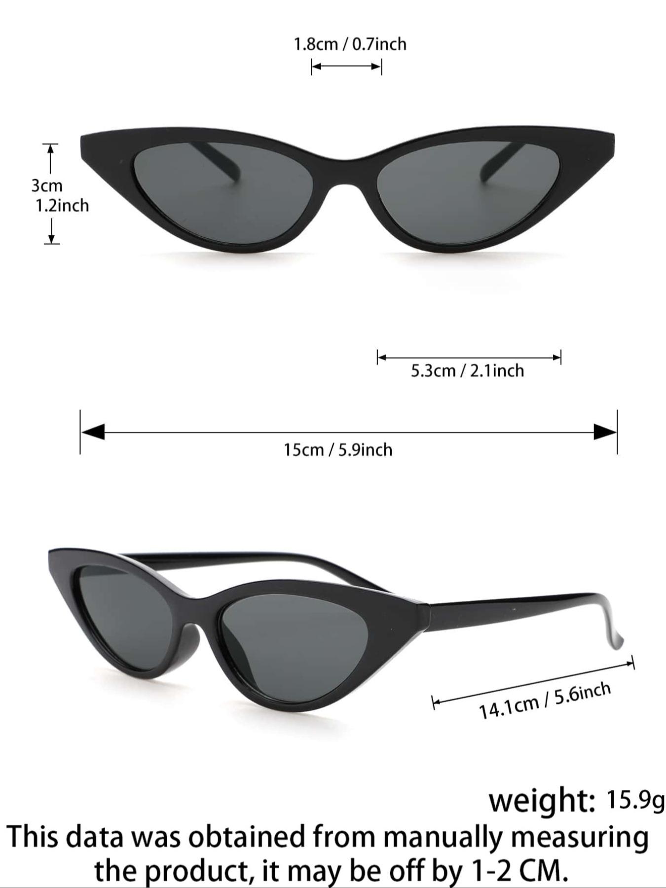 Cool Vintage Ombre Tinted Lens Sunglasses (8 Pairs), Cat Eye Square Frame Sunglasses, Tinted Lenses Sunglasses, Trendy Casual Sunglasses, Travel Collection Accessories