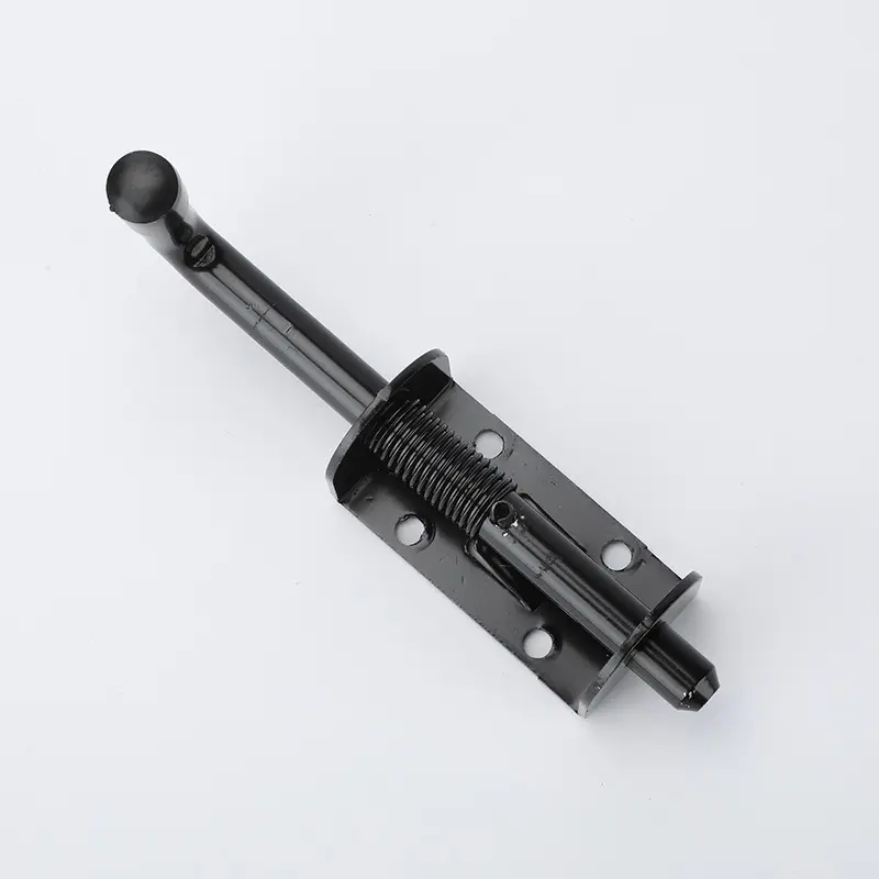 1pcs heavy-duty spring-loaded barrel bolt thickened solid sliding lock cabinet/outdoor, 6x90 bolt hinge spring bolt welded hinge upper and lower door shaft door buckle with open bolt door latch.