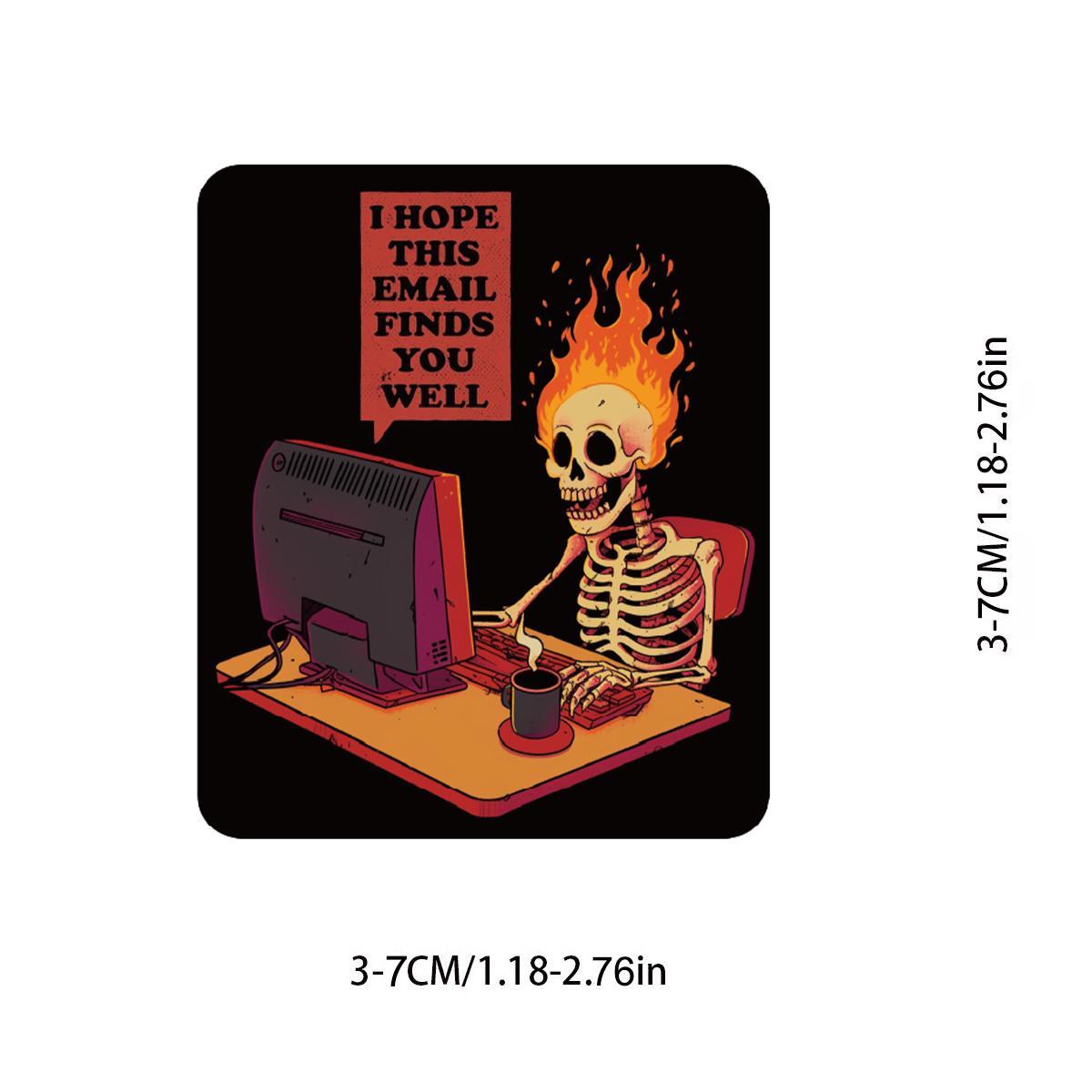 Snarky Sticker, Funny Stickers, 50pcs/set Humorous Sarcasm Sticker, Waterproof Vinyl Sarcastic Quotes Sticker for Water Bottle, Laptop, Kindle, Scrapbook