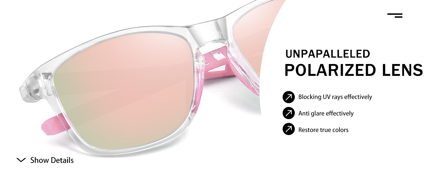 FOZONO Polarized Sports Sunglasses for Men Women, UV400 Protection Anti Glare Sun Glasses for Driving Running Cycling Fishing