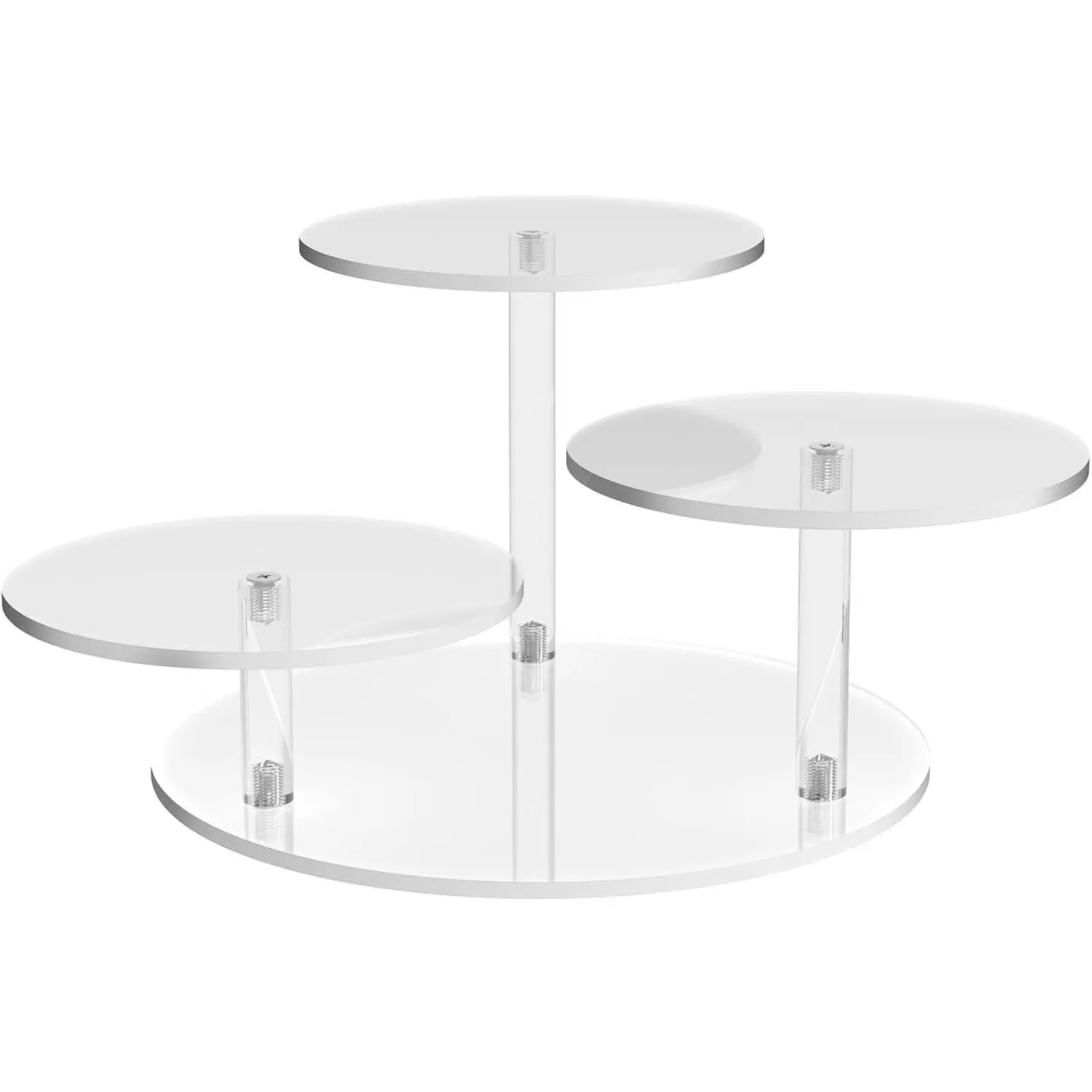 Clear Acrylic Display Stand for LEGO Botanical Collection Sets, Multi-Tier Showcase Figurine Display Shelf Riser for Collectibles and Room Decor, Perfume Riser Holder, Tabletop Plant Stand