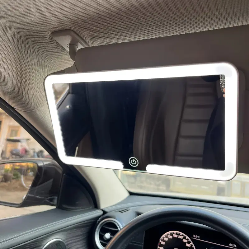 Car LED Makeup Mirror Sun Visor, Portable High-Definition Clear-View Car Vanity Mirror, 1 Count Car Accessory for Easy Application