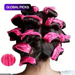 Flexible & Soft Heatless Hair Curler, 10pcs/set Sleeping Hair Curlers, Natural Curl and Wave Sleeping DIY Sponge Hair Styling Tool, Soft Hair Curlers