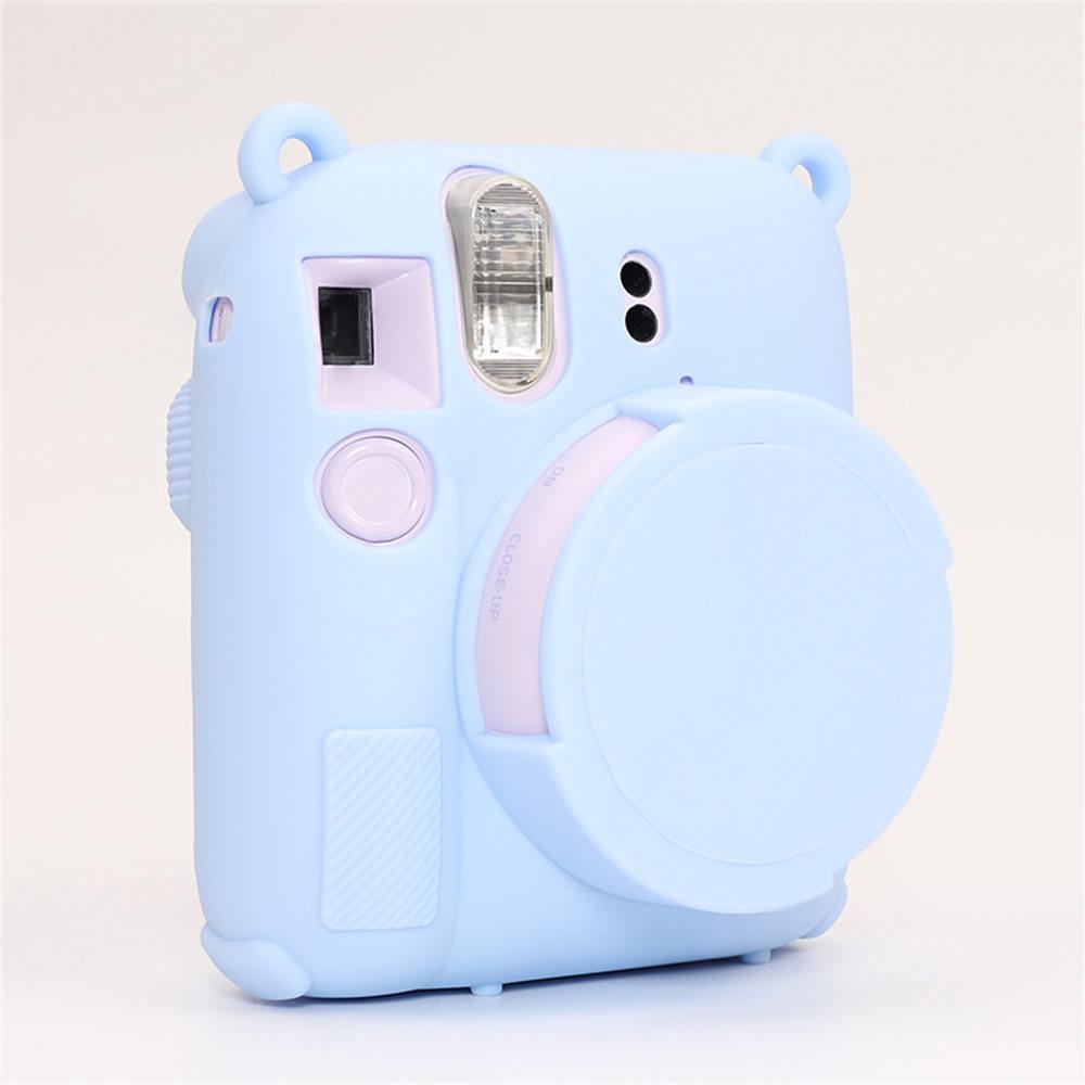 Soft Silicone Camera Bag Case For Fujifilm Film Instax Mini 12 mini 12 Body Cover Skin With Lens Cap