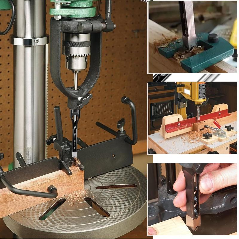 HSS Square Hole Woodworking Mortise Drill Bit, Portable Chisel Drill Bits, Square Auger Mortising Chisel Drills, Power Tool Accessories, Woodworking Tools