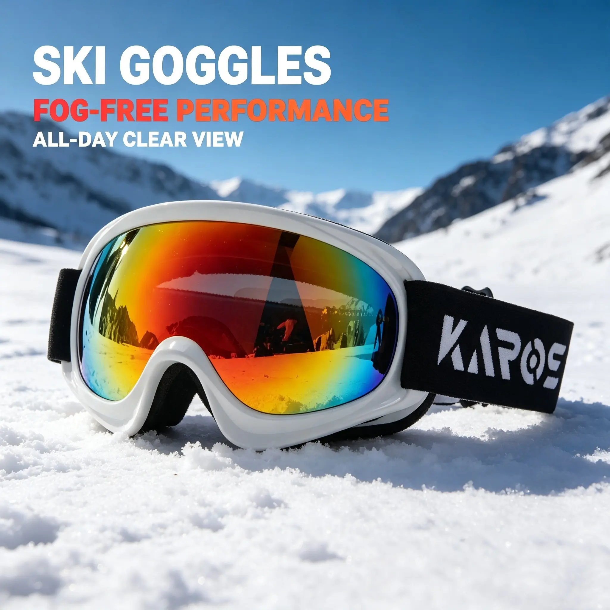 High-Quality Kids Outdoor Ski Goggles, Dual-Layer Anti-Fog Ski Glasses, HD Uv400 Protection, Snow Sports Safety Eyewear
