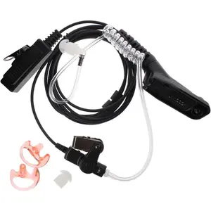 Covert Air Tube Headset with Ear Tips, ® Acoustic Tube Earpiece with PTT Mic for Motorola XPR6500 XPR6550 XiR P8268 DP3401 DP3601 APX6000 APX7000 Radio