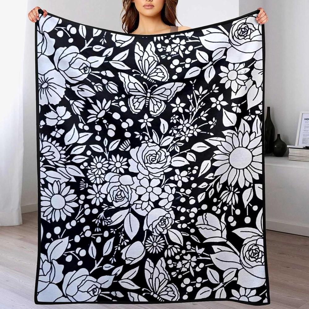 Color-Fillable Flannel Blanket, Creative Art Craft Kit, Suitable for Children and Adults, Holiday Gift