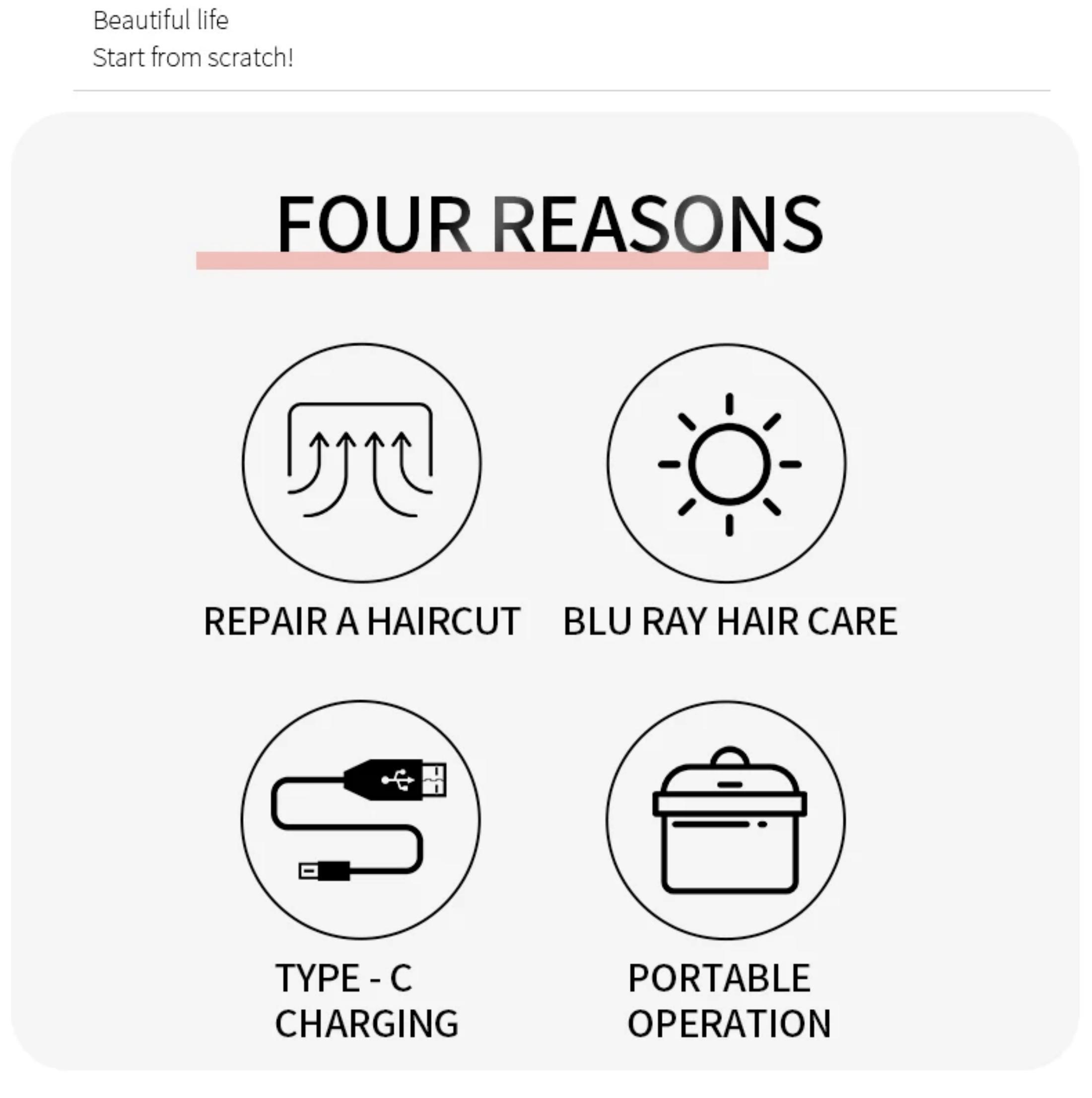 furcation trimmer, a professional barber tool, is a portable and easy-to-use furcation remover for smooth and healthy hair repair, suitable for all hair qualities.