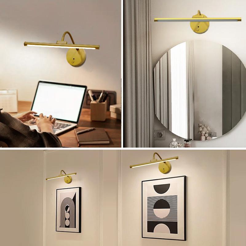 USB Rechargeable Wall-Mounted Dimmable Picture Light - with Remote Control & Adjustable Lighting Modes - Decorative Wall Light - Modern Mood Lighting - Novelty Lighting for Wall Paintings, Portraits & Gallery Art #TOP PICKS