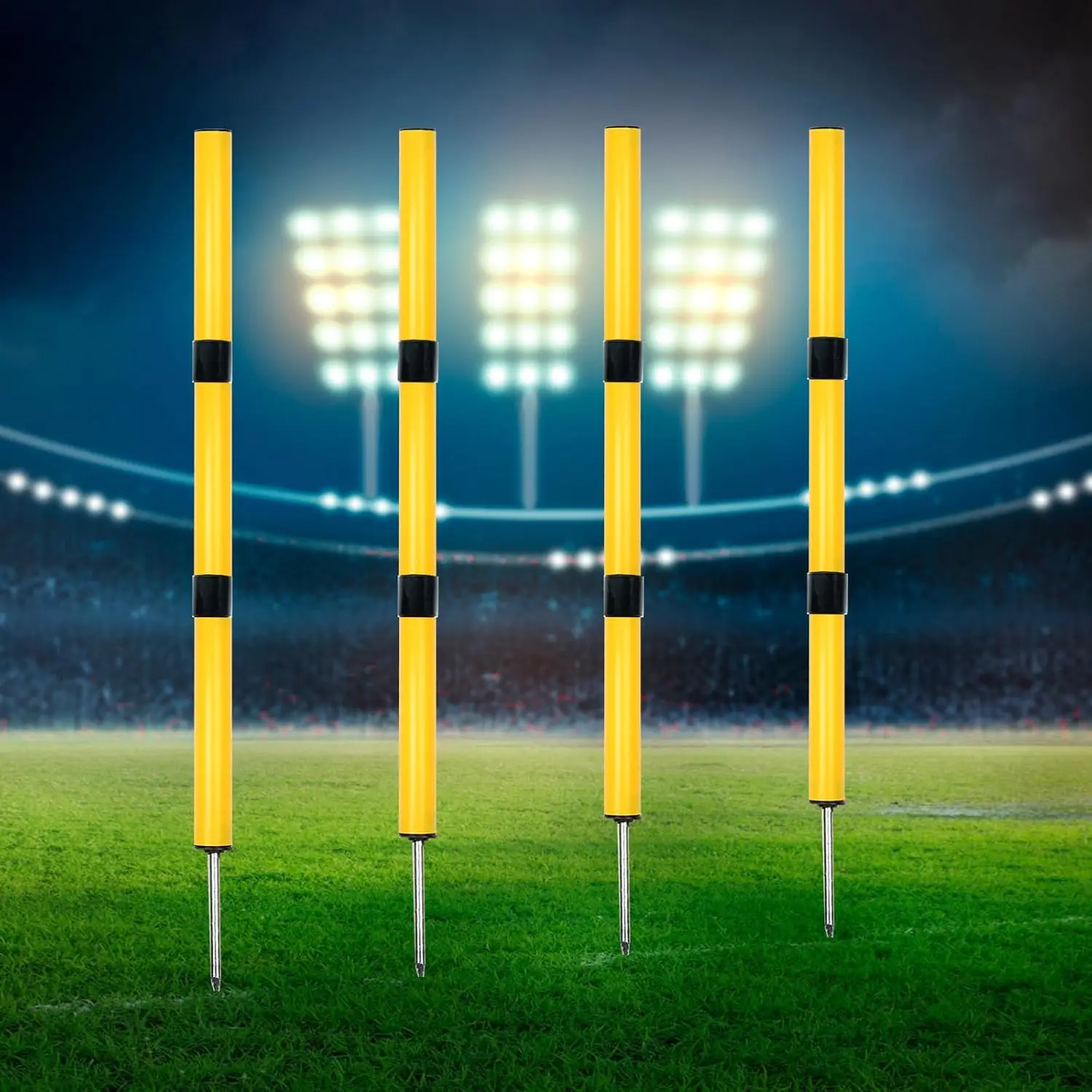 Soccer Agility Poles, Speed   Equipment for Soccer Basketball Football,Speed Jump Poles  Equipment for Athletes/Adult