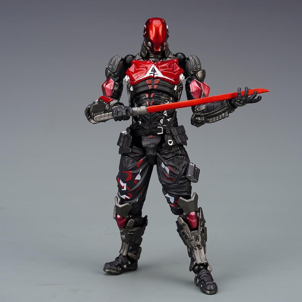 AMAZING YAMAGUCHI Action Figure Arkham Knight Batman Red Hood Robin Jason Todd Figuarts Game Model Toy Collection Christmas Gift