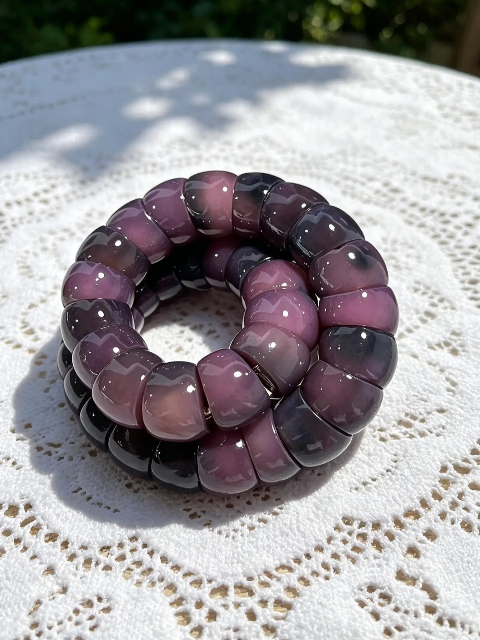Fidget bracelet natural Bodhi seed beaded bracelet Zen stretch fidget bracelet anxiety and stress relief protection healing Bodhi jewelry Bohemian style crystal gift for