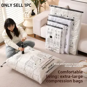 Reusable Waterproof Vacuum Compression Storage Bags for Home and Travel, Game Changer for Organizing Clothes and Accessories, Durable & Convenient, Clothing Storage Organizer